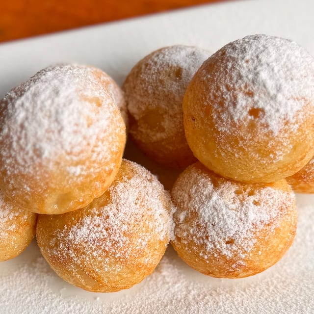 Stuffed Beignets with Cookie Butter Filling.
