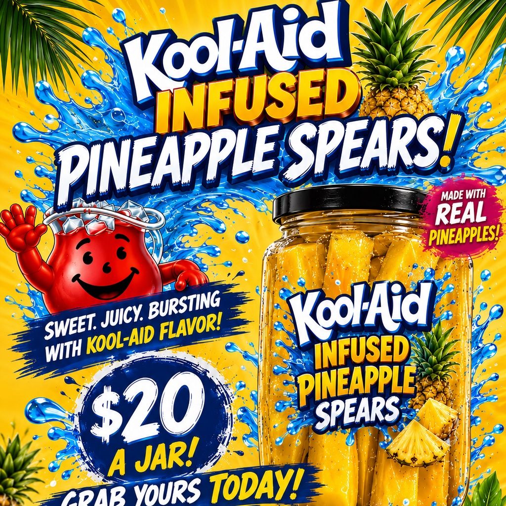Kool-Aid Pineapple Spears.