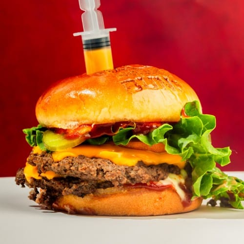 Juicy Lucy Burger.