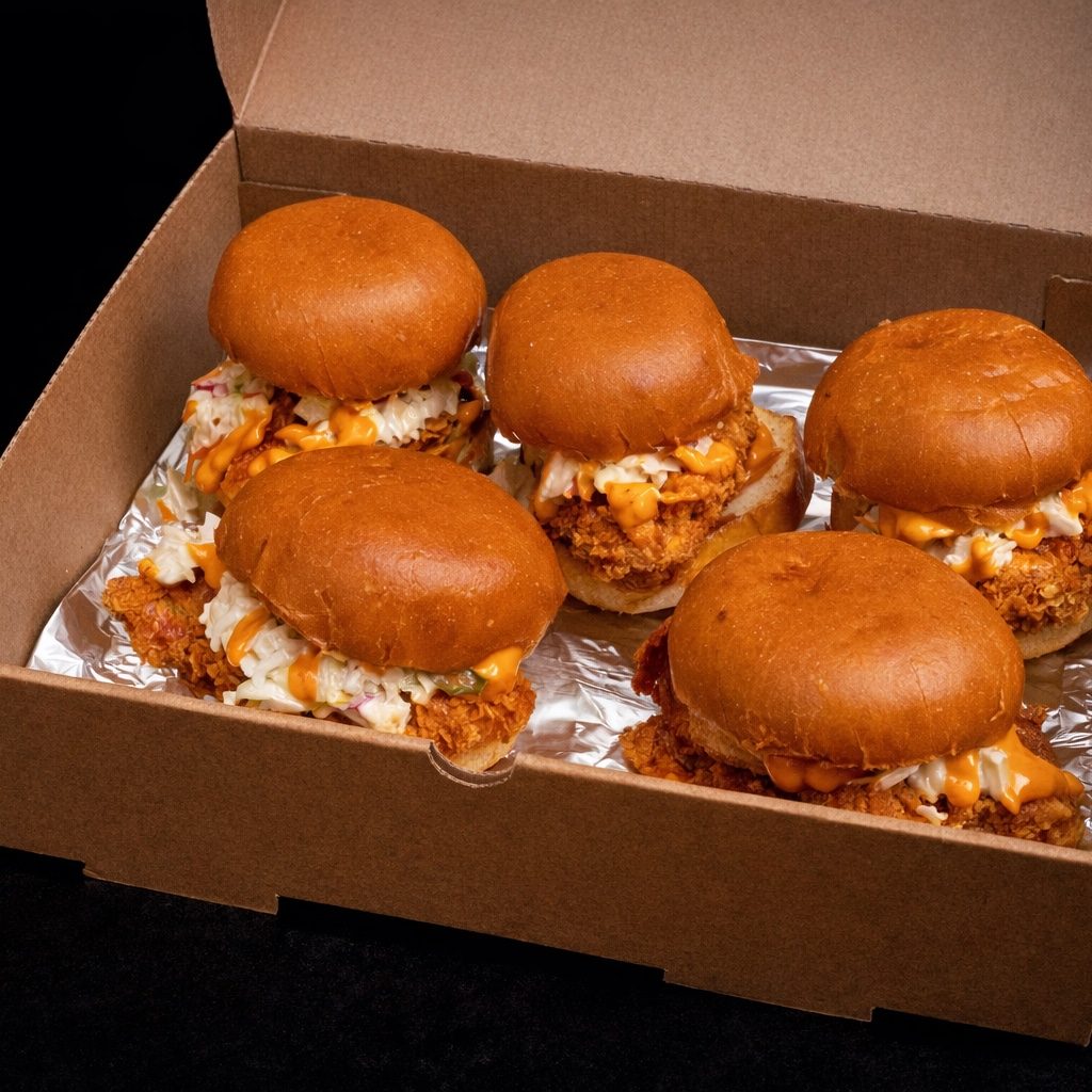 Cheeky Chicken Sandwich Family Box (10 Sandwiches).