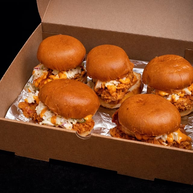 Cheeky Chicken Sandwich Family Box (10 Sandwiches).