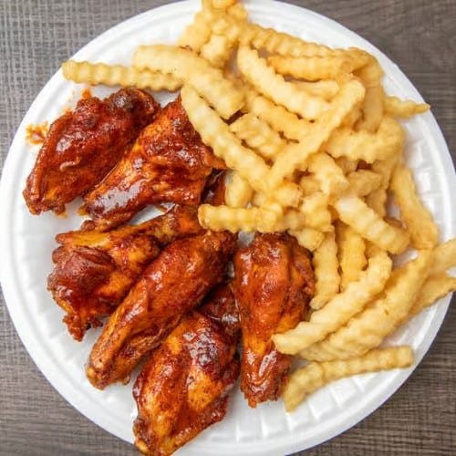 Wings, Fries, & Drinks Combo.