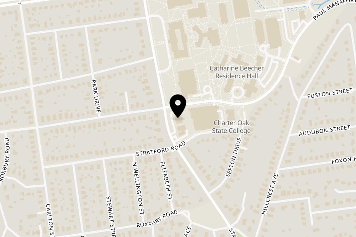 Map showing the location of Halal Buns New Britain on 1537 Stanley St in New Britain